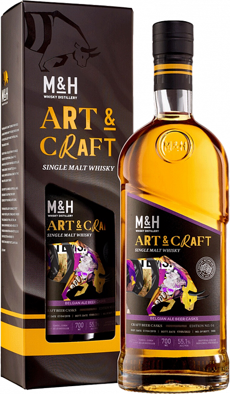 M & H - Art & Craft - Single Malt Whisky - 700 ml - Israël