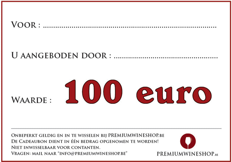 Cadeaubon - 100 euro