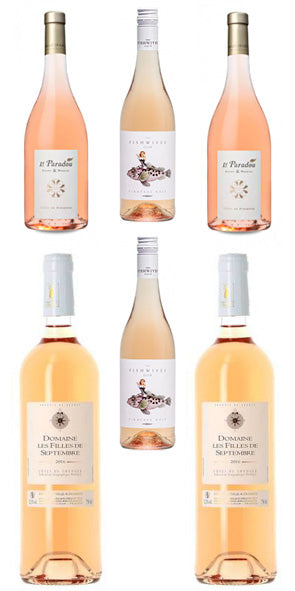 Rosé Wijnpakket met 6 subliem-zachte flessen Rosé