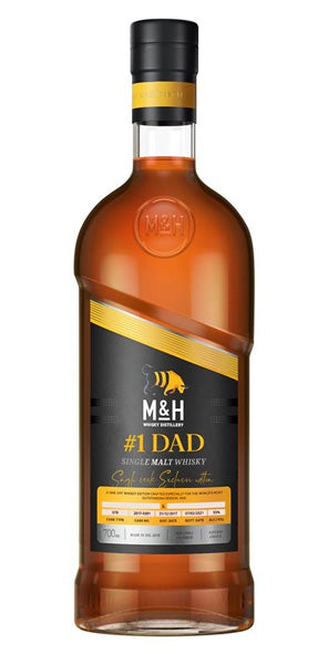 M & H  Dad' Single Cask Single Malt Whisky -A unique whisky met gepersonaliseerd label