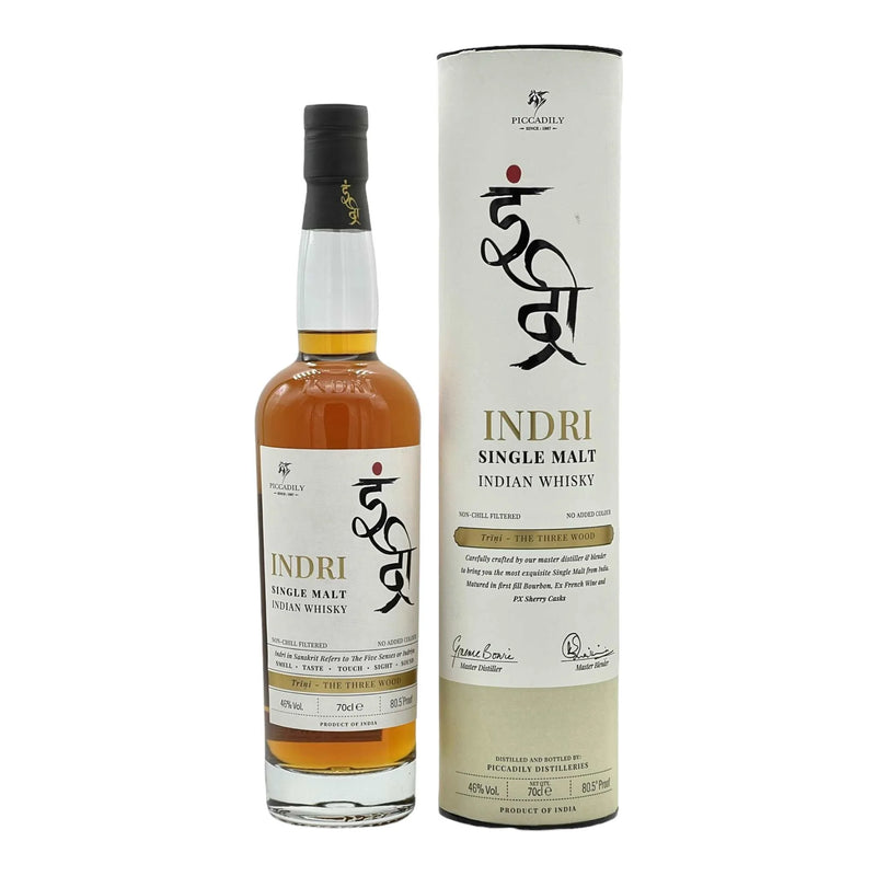 Indri - Single Malt Whisky - India - 70 cl. - 46% vol.